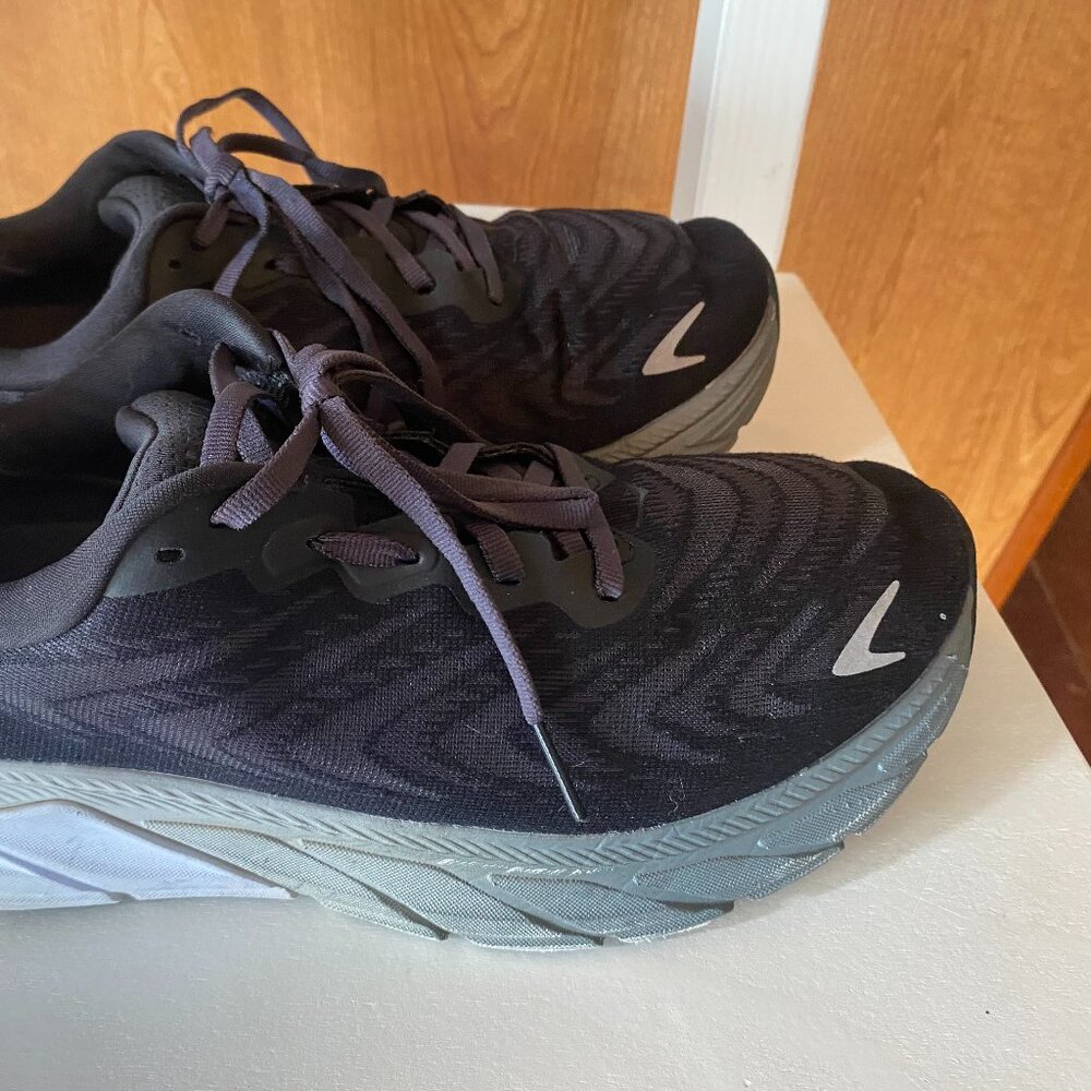 Hoka One One Arahi 6 Wide Black Gray Women's 10D Running Shoes
